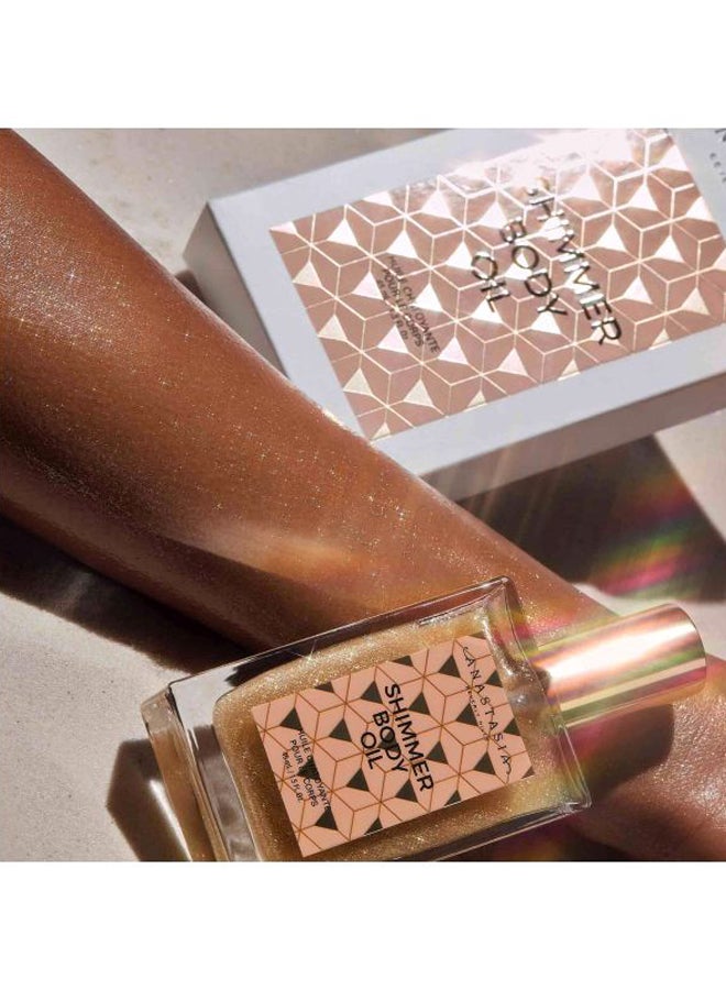 ANASTASIA BEVERLY HILLS Shimmer Body Oil Gold 45ml - Image 3