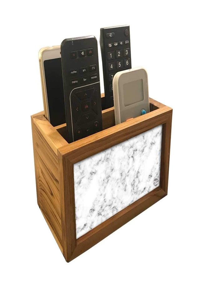 Nutcase Designer Teak Wood TV Remote Stand For Home Remote Holders Organizer Caddy for TV/AC Remotes Control -Multipurpose Desk Organiser-6�x4�x4� - PINK CLOUDS - Image 3