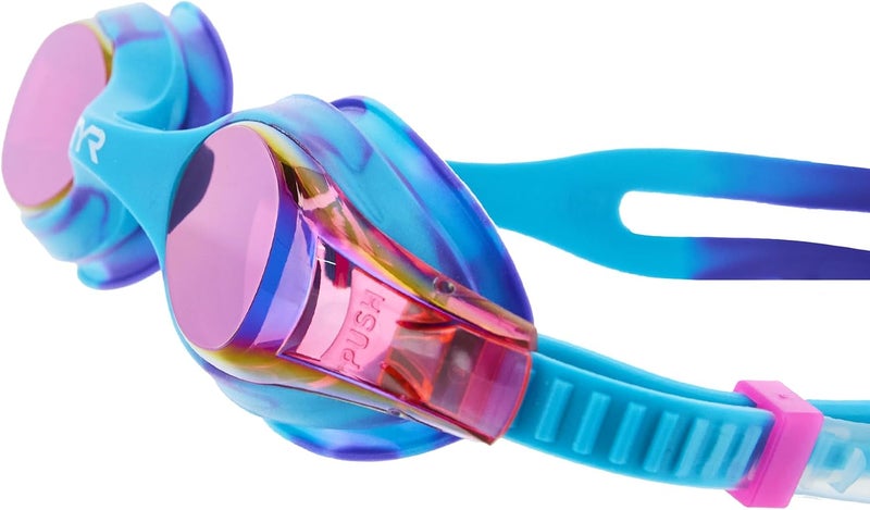 TYR Unisex Baby Swimple Tie Dye Goggles Kid's mirrored goggles - Image 3