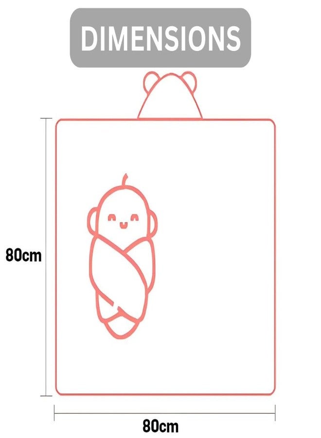 ZIKKU Ultra Soft Baby Hooded Bath Towels – Quick Dry Microfiber, Cute Animal Design, Gentle & Absorbent for Newborns and Toddlers (Set of 2) (Green | White) - Image 3