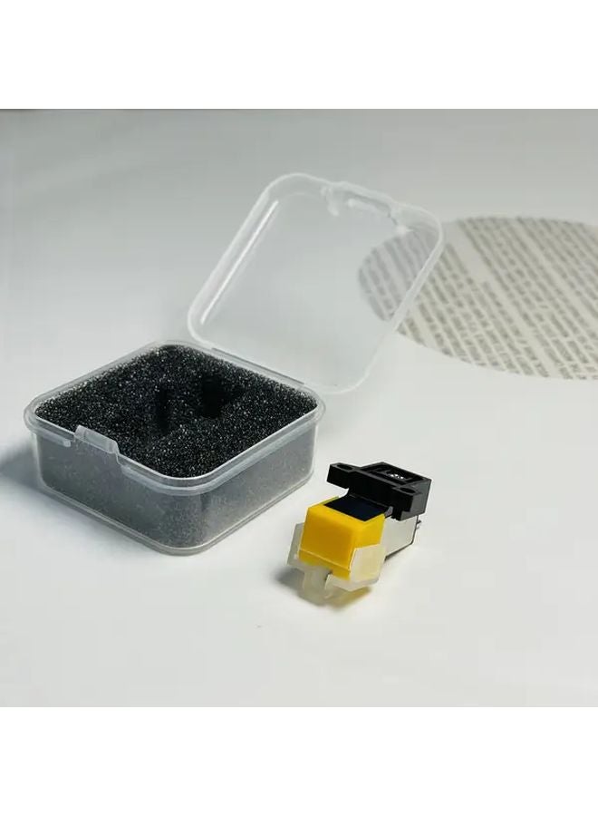 AT91 Yellow Cartridge Stylus For LP60 LP60X LP3 Dual Moving Magnet Diamond Needle Hi Fi Stereo - Image 1