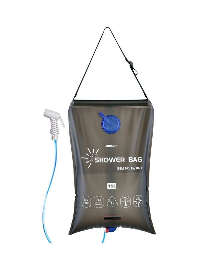 NIBEMINENT 15L Portable Camping Shower Bag 39x5x14cm - Image 1