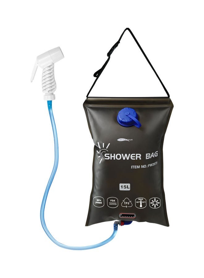 NIBEMINENT 15L Portable Camping Shower Bag 39x5x14cm - Image 2