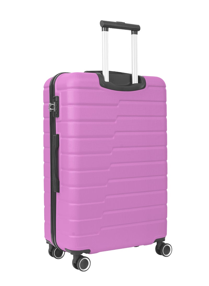 PARAJOHN Twinora 2-Piece ABS Hard Shell Lightweight Luggage Set – 20" Cabin (10kg) & 28" Large (30kg) Suitcases with 360° Spinner Wheels & TSA Lock, Pink - Image 4