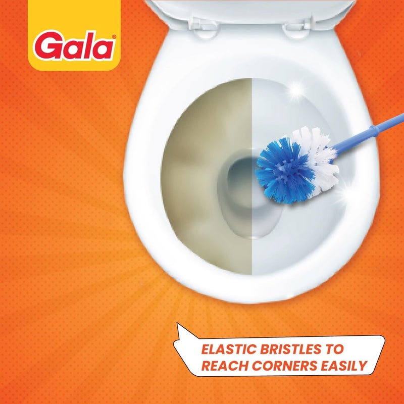 Gala Toilex Toilet Brush With Square Container(Multicolor,Pack of 1) - Image 3