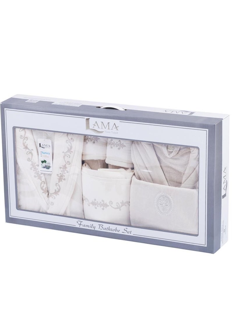 LAMA Home Tekstil - Set Bath Robe Beige Double - Image 1