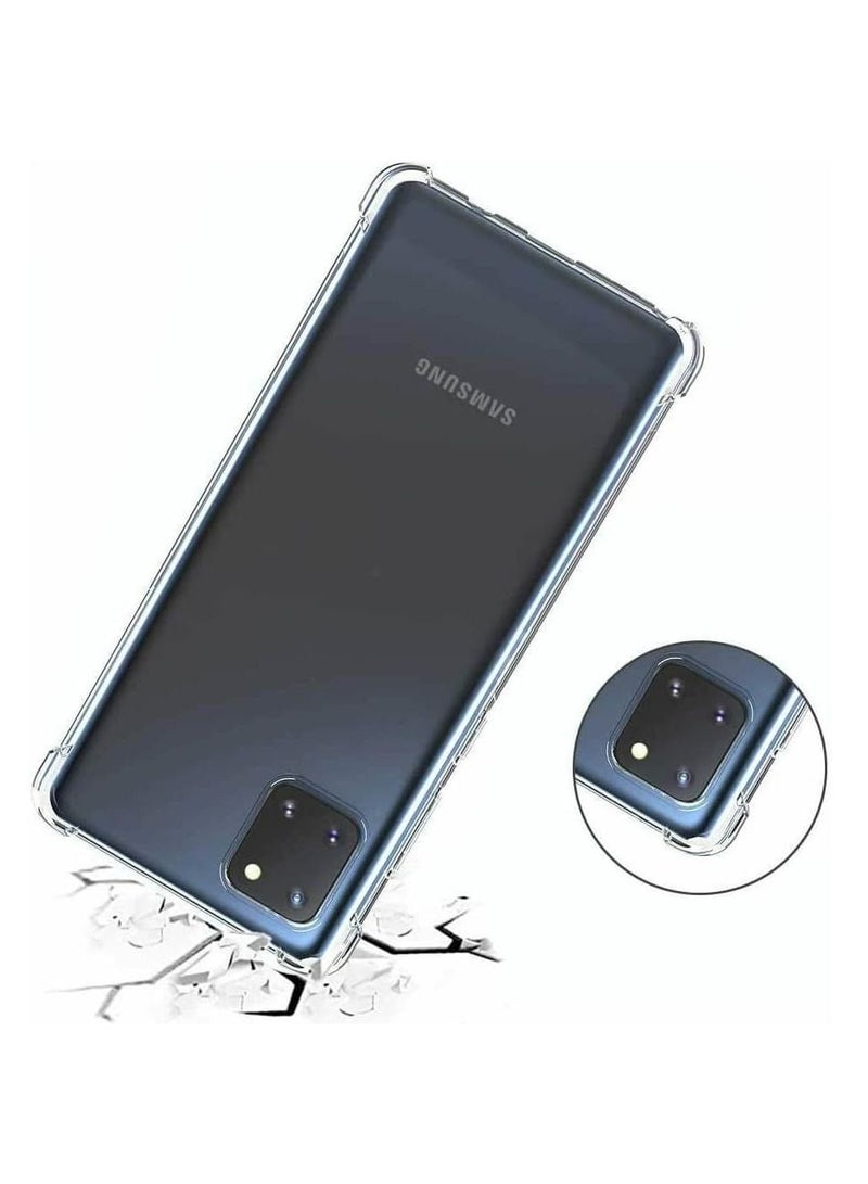 VITION Samsung Galaxy Note 10 Lite/A81, Case Cover TPU Bumper Corner Anti-Fall Flexible (Samsung Note 10 Lite) Clear - Image 5