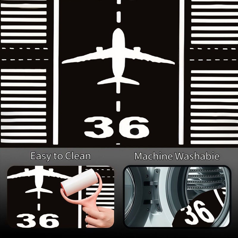 1pc Airport Runway Car Trunk Mat Stylish Design Unique Touch - Image 4