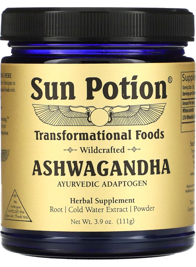 Sun Potion Ashwagandha Powder Wildcrafted  3.9 oz (111 g)