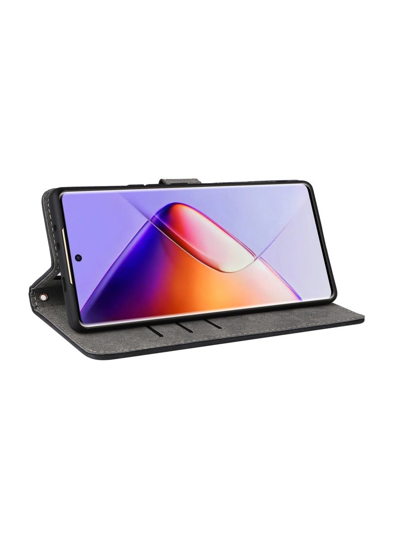 Fankalo Phone Case for Infinix Note 40 Pro 5G/ Infinix Note 40 Pro+ 5G with RFID Security Protection Flip PU Leather Wallet Case with Card Holder Shockproof Protective Cover  - Image 4