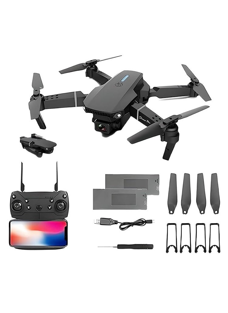 Rabos E88 Pro Drone 4k With High Definition Camera WiFi Foldable Drone 2.4G 6 Axis RC Altitude Hold  - Image 1