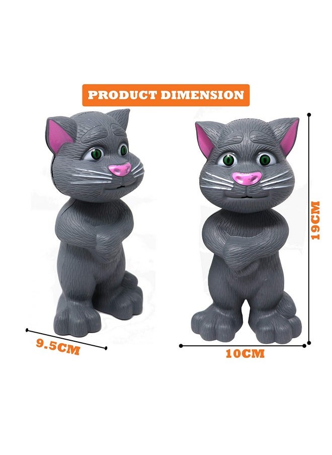 mQFIT Interactive Talking Cat with Stories and Touch Functions, Musical Cat Doll Toy - Grey, Height 19 cm - pzsku/ZD5B1F100C88E476003E2Z/45/_/1741329791/6f68a72a-2f4a-41b6-b32d-24b512f7b4e1