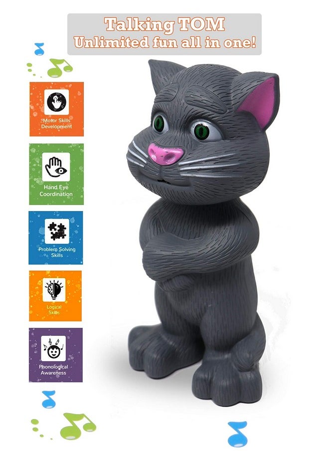 mQFIT Interactive Talking Cat with Stories and Touch Functions, Musical Cat Doll Toy - Grey, Height 19 cm - pzsku/ZD5B1F100C88E476003E2Z/45/_/1741329802/e521eaee-eb16-4e4b-9d45-131e68f7cf38