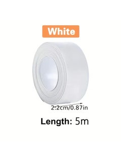 PAMEER 3.2-mtr x 2.2cm Caulk Strip Tape, Waterproof Sink Edge Gap Caulk Strip, Self Adhesive Sealing Tape for Kitchen Bathroom Bathtub Toilet Wall Floor Self Adhesive Tile Sealer Moisture Mold Protector Tape  - Image 2