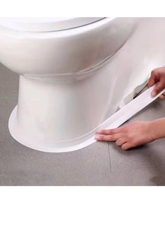 PAMEER 3.2-mtr x 2.2cm Caulk Strip Tape, Waterproof Sink Edge Gap Caulk Strip, Self Adhesive Sealing Tape for Kitchen Bathroom Bathtub Toilet Wall Floor Self Adhesive Tile Sealer Moisture Mold Protector Tape  - Image 4