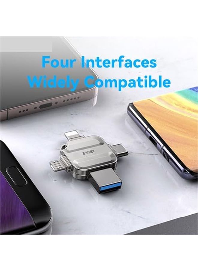 32GB 4 In 1 USB 3 0 Flash Drive Type C Lightning Micro Interface Memory Stick For Smartphone Laptop PC Android - Image 4
