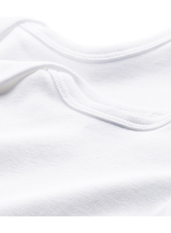 Petit Bateau بدلات بيبي بتيه غير محددة الجنس للأطفال حديثي الولادة بأكمام طويلة، عبوة من 2، أبيض، 3 أشهر - Image 2