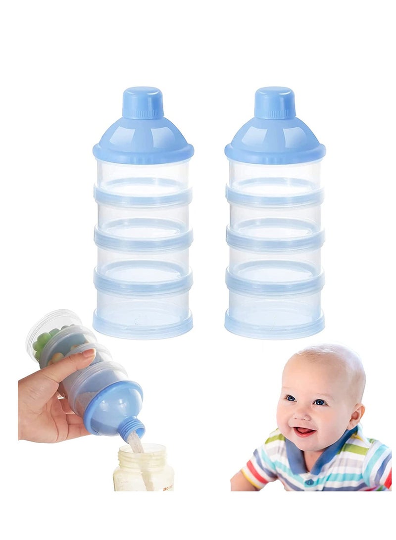 Portable Baby Milk Powder Dispenser 4 Layer Storage Container for Easy Feeding - Image 1
