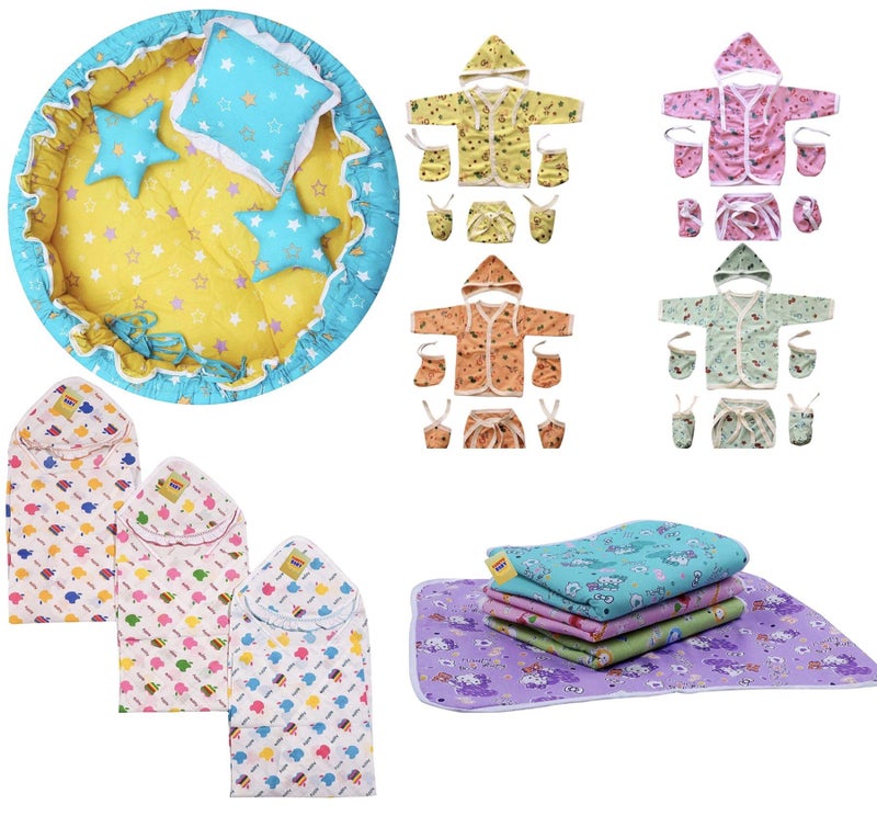 Fareto New Born Baby Gift Pack of Essential Items (0-6 Months) (Pack of 31) - Image 1