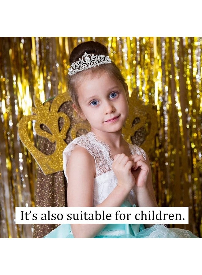 Cocide Birthday Queen Sash & Rhinestone Tiara Set Silver Birthday Sash And Tiara For Women Birthday Decoration Kit Rhinestone Headband For Girl Glitter Crystal Hair Accessories For Party Cake Topper - Image 3