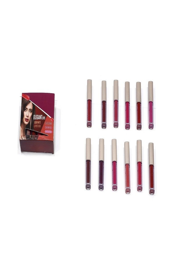 JH J & H Liquid Matte Lipgloss Lipstick for Women Waterproof Long Lasting 12 Vivid Colors Lipgloss Lipstick,multi2 - Image 4