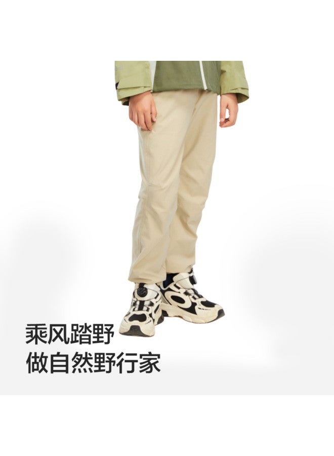 Balabala Outdoor Waterproof Kids Pants Boys Girls Long Pants Autumn Elastic Stitched Cuff Sport Pants - Image 5