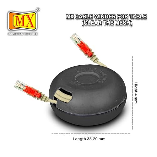 MX Tangle-Free Cable Winder Compact Retractable Cord Organizer for Earphones, USB & Charging Cables Tangle-Free Cable Management for Home, Office & Travel Pack of 2 Cable Organizer for Electronics - Image 3