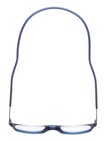 Calabria SP03 Snap Magnetic Reading Glasses +1.50 Crystal Blue Front Connect Adjustable Temples Around Neck Hanging Readers - Image 5