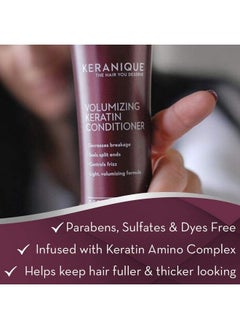 Keranique Replenishing Keratin Conditioner Damage Control 8 Fl Oz  - Image 4