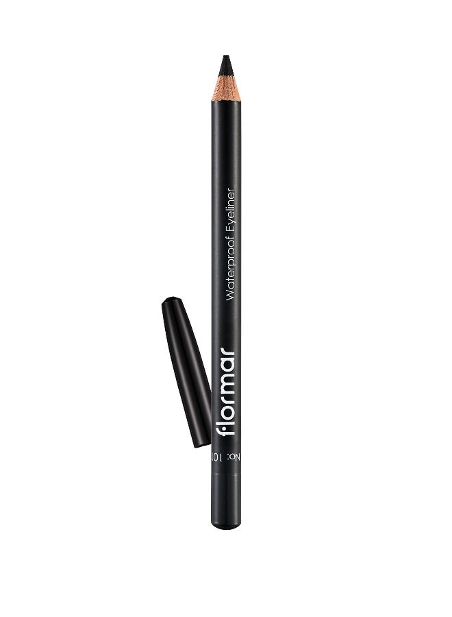 flormar Waterproof Eyeliner Pencil 101 Black Ice - Image 1