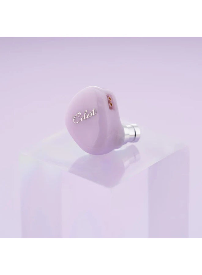Celest Rue Gaming Earphones 3.5mm AUX In-Ear with External Microphone Noise Cancelling Gaming Headphones Titanium Composite Diaphragm 6mm Precision Dynamic Driver and Headphone Cable Purple - Image 5