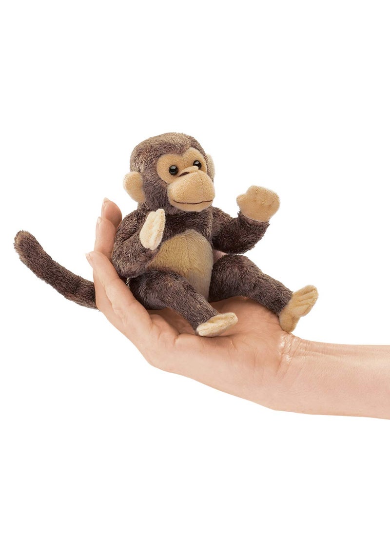 Folkmanis Folkmanis Mini Monkey Finger Puppet , Brown  - Image 1