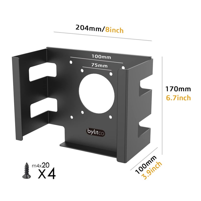 Bylitco Under Desk Mount Holder for Mac Studio - Image 2