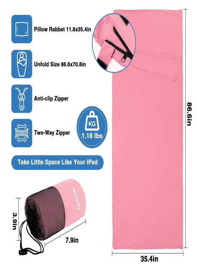 JAICOM Sleeping Bag Liner, Travel Sheets & Adult Sleep Sack, Ultralight and Portable Summer Sleeping Bag - Ideal for Backpacking, Hotels and Hostels, Business Trips, Camping - Image 2