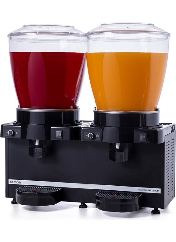 Eurofaz Samixir Panoramic Twin 22+22 Lt Mixer Cold Drink Machine MM44-AB  - Image 1