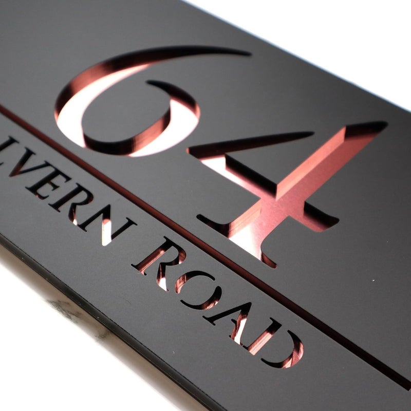 Vivatra Elegant Acrylic Personalized Name Plate with 3D Letters Custom Door Name Plate for Home Office Outdoor Entrance Stylish and Durable Name Plate for Home Entrance D08 - Image 3