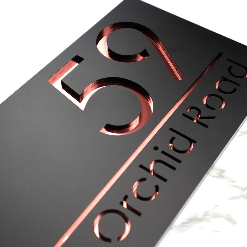 Vivatra Elegant Acrylic Personalized Name Plate with 3D Letters Custom Door Name Plate for Home Office Outdoor Entrance Stylish and Durable Name Plate for Home Entrance D08 - Image 2