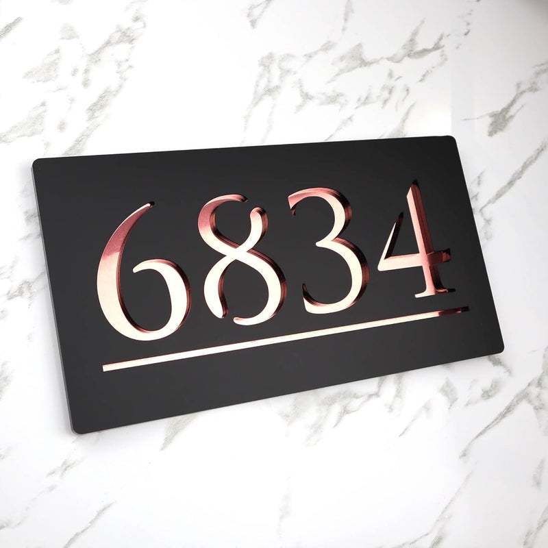 Vivatra Elegant Acrylic Personalized Name Plate with 3D Letters Custom Door Name Plate for Home Office Outdoor Entrance Stylish and Durable Name Plate for Home Entrance D08 - Image 5