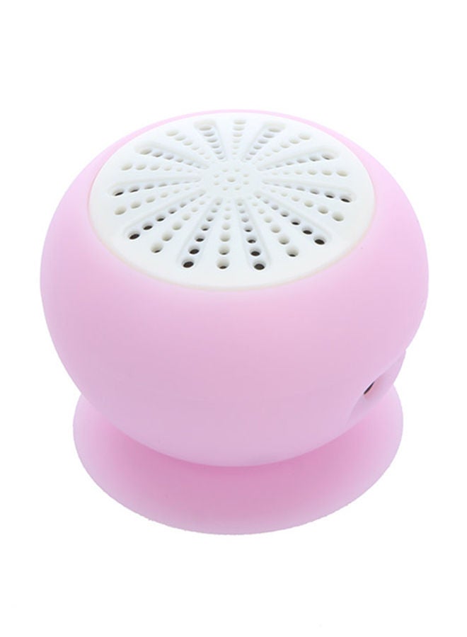 NIBEMINENT Mini Stereo Subwoofer Bluetooth Speaker Pink 