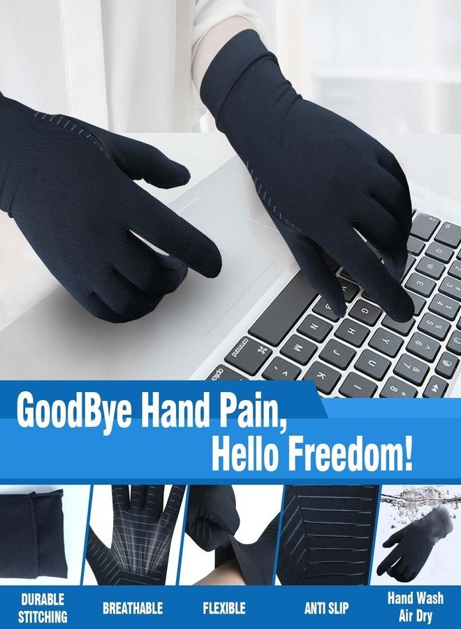 KICKZU Copper Infused Compression Arthritis Gloves for Hand & Finger Relief from Pain/swelling Caused by Rheumatoid Arthritis, Carpal Tunnel, Tendonitis, RSI, Swollen Muscles, and Fatigue - Image 4