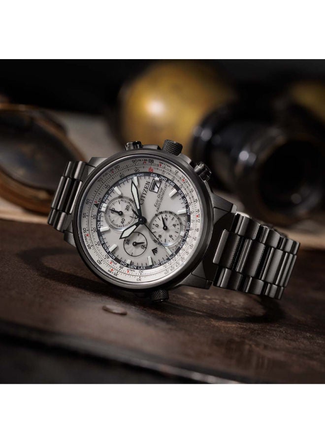 CITIZEN Stainless Steel Chronograph Wrist Watch AT8304-57A - Image 4