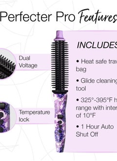 Calista CALISTA Perfecter Pro Heated Round Brush | Lift, Volumize, and Style Hair with No Heat Damage for Healthier-Looking Hair | 4 Sizes for All Hair Types | Dual Voltage & Adjustable Temp (1.0, Rose Gold)  - Image 5