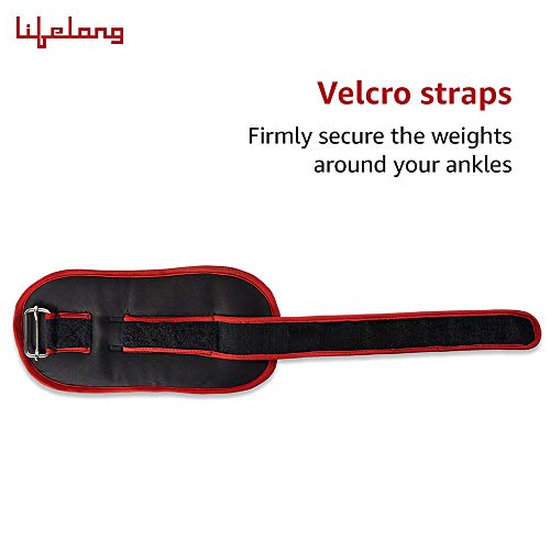 Lifelong Adjustable Ankle Weight for Running, Jogging, Cycling, Sand Filled, for Both Men and Women, 0.5 Kg and 1 Kg (Pair) - Image 4