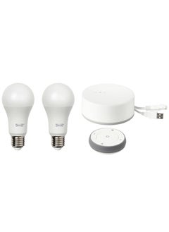 Illuminate Your Space: IKEA TRÅDFRI LED Smart Lighting Kit - 2 Bulbs, Remote, Hub Included