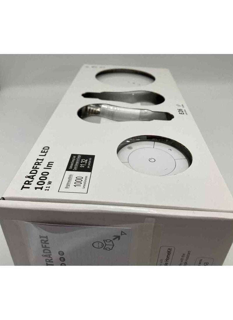 Generic - Illuminate Your Space: IKEA TRÅDFRI LED Smart Lighting Kit - 2 Bulbs, Remote, Hub Included - Image 1