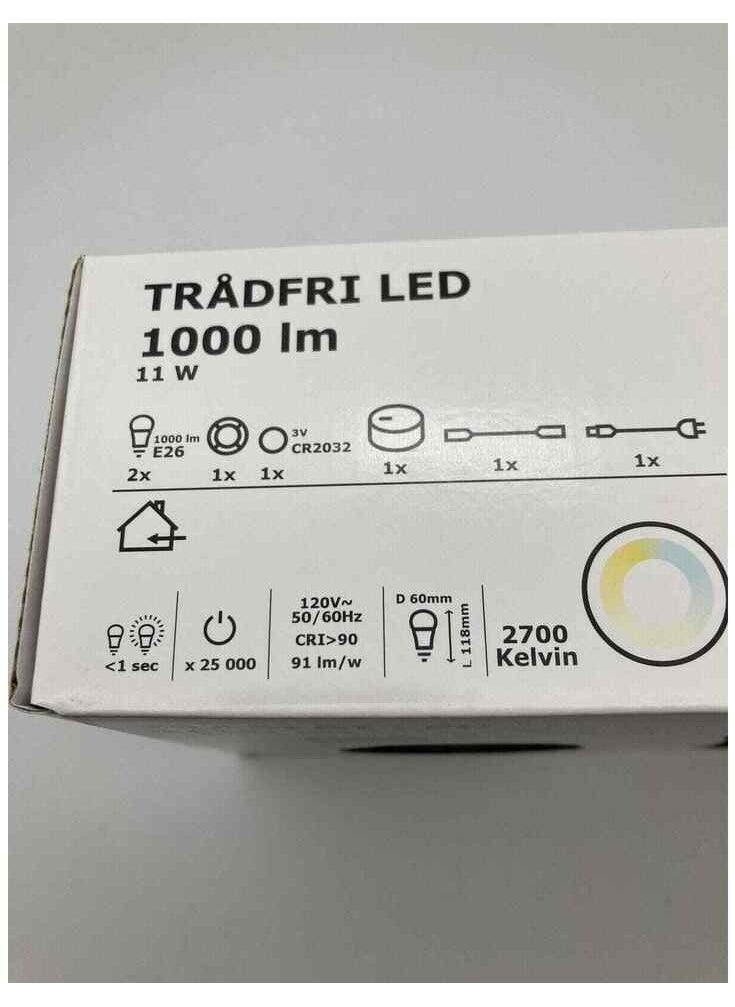 Generic - Illuminate Your Space: IKEA TRÅDFRI LED Smart Lighting Kit - 2 Bulbs, Remote, Hub Included - Image 1