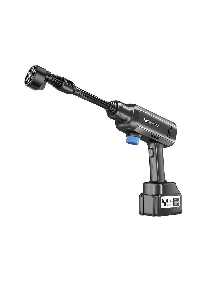 AROAQ Portable Wireless Car Washing Machine for Household Use with Rechargeable Lithium Battery and High-Pressure Water Gun - Image 1