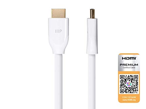 Monoprice Certified Premium HDMI Cable - 4K@60Hz, HDR, 18Gbps, YUV 4:4:4, Dual Video Stream, Compatible with DVD Player, 28AWG, 6 Feet, Black - Image 5