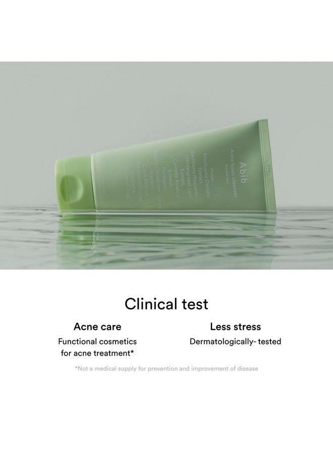 abib - Bib Acne Foam Cleanser Heartleaf Foam 5.07 Fl Oz / 150 Ml I Hydrating Mild Acidic Daily Facial Cleanser Panthenol B5 Soothing For Irritated Skin And Acne Pimple Care - Image 1