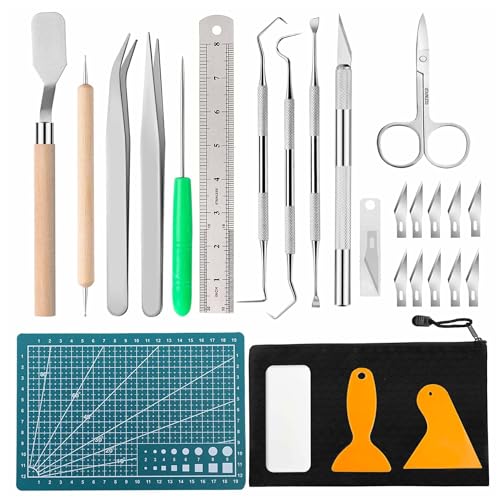 Dorhui Craft Tools Set Weeding Tools Kit for Vinyl, Craft Vinyl Tools Kit for Weeding Vinyl, Silhouettes, DIY Art Work Cutting, Hobby, Scrapbook, Lettering - Image 1